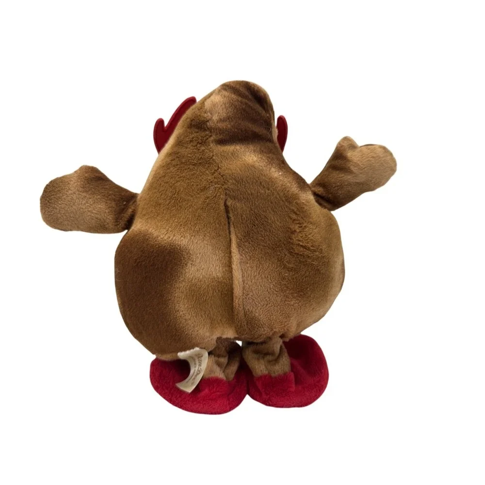 Dan Dee Christmas Reindeer Poop Emoji Plush Brown Red Glitter Glasses Santa Hat